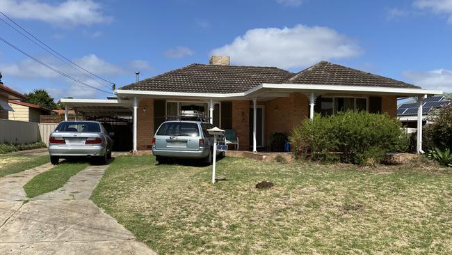 Bradley Frost’s house in Modbury. Picture: Supplied