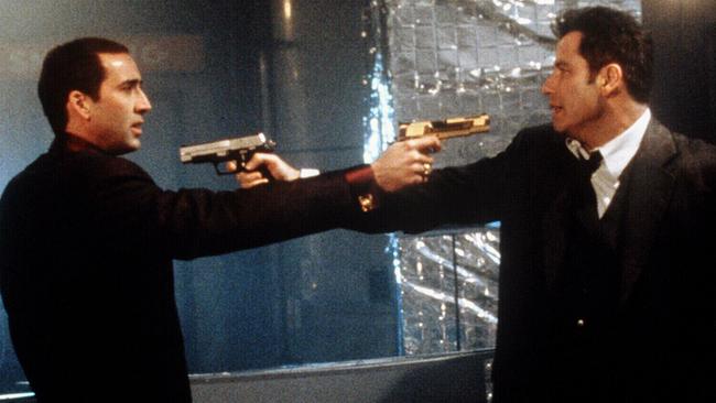 Nicolas Cage and John Travolta in Face/Off.