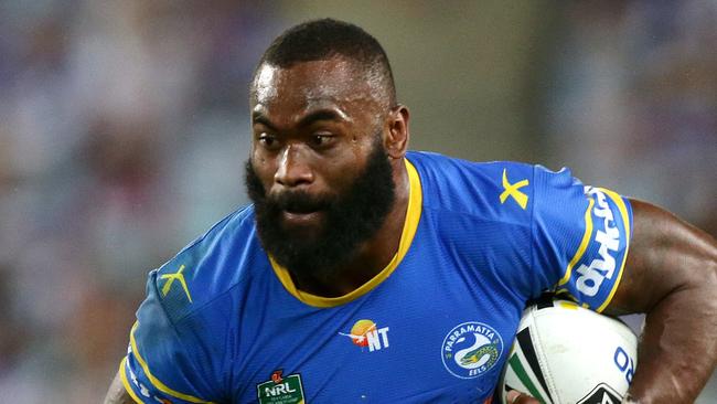 Parramatta's Semi Radradra in action on the field. Picture: Gregg Porteous