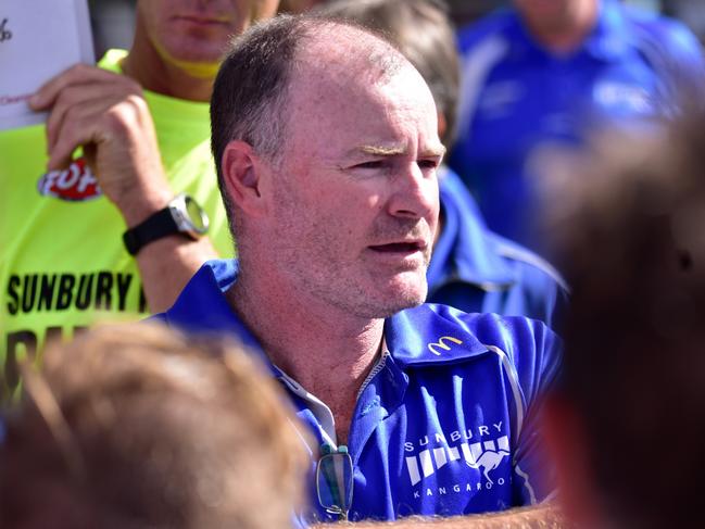 Sunbury Kangaroos coach Anthony Leydin. Picture: Jamie Morey