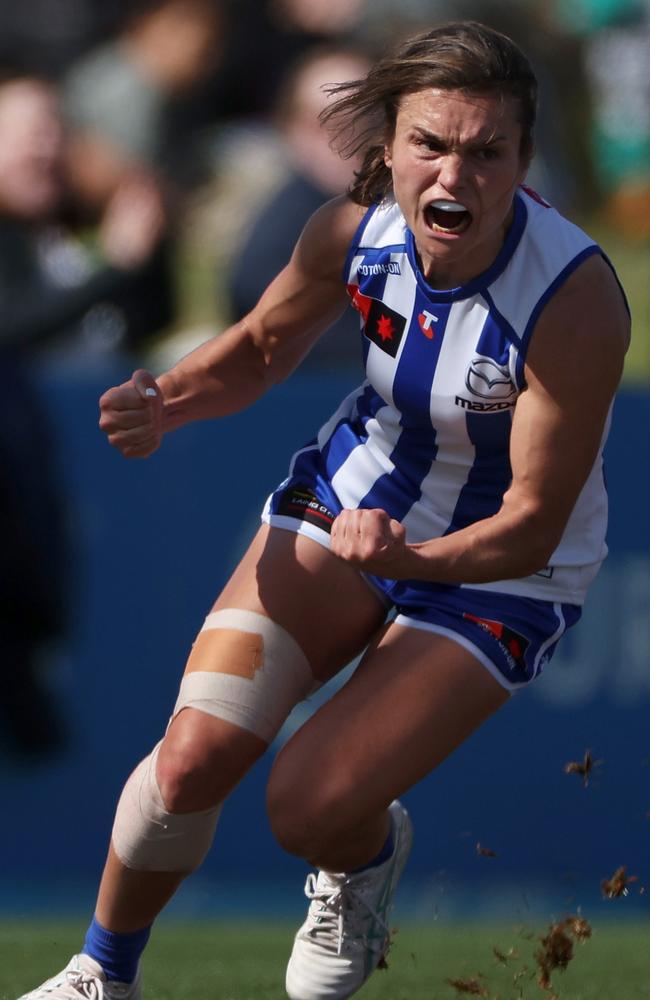 Ash Riddell pumped up. Picture: Getty Images