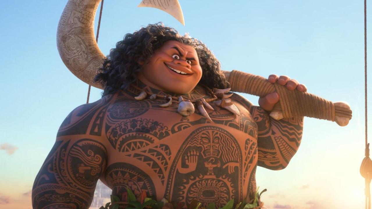 The Disney princess is joined by Demigod Maui. Picture: Disney