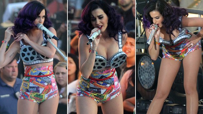 Katy Perry's 'spinning peppermint bra' banned by insurers