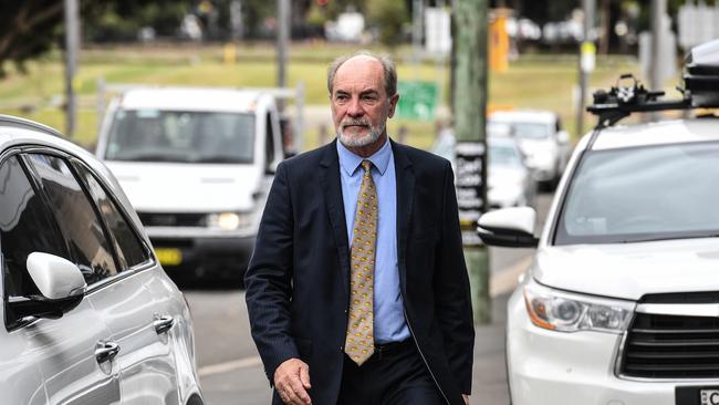 Australian Rugby League Commission chairman John Grant arrives at the NRL Headquarters for the NRL AGM in Sydney, Wednesday, February 21, 2018. (AAP Image/Brendan Esposito) NO ARCHIVING