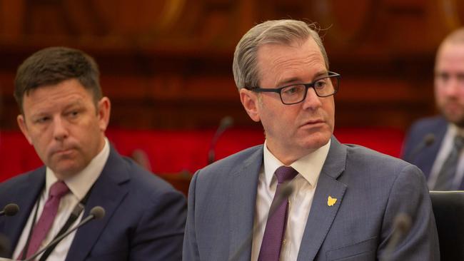 Treasurer and deputy premier, Michael Ferguson at the budget estimates in parliament on Monday 23rd September 2024. Picture: Linda Higginson