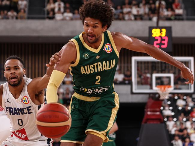 Matisse Thybulle has found his range from beyond the arc. Photo: Takashi Aoyama/Getty