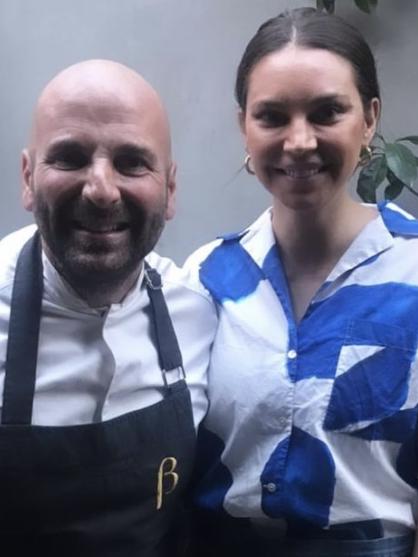 George Calombaris and Sarah Todd. Picture: Instagram