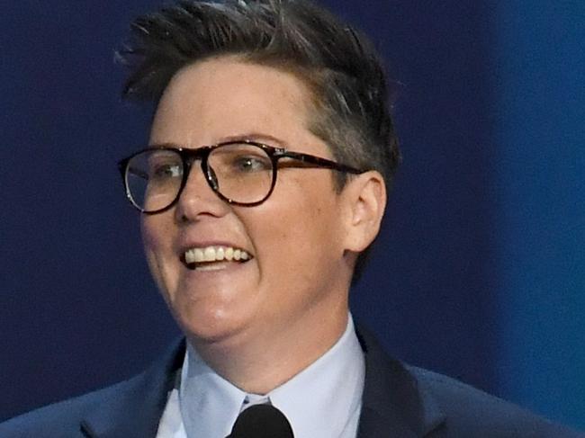 LOS ANGELES, CA - SEPTEMBER 17:  Hannah Gadsby speaks onstage during the 70th Emmy Awards at Microsoft Theater on September 17, 2018 in Los Angeles, California.  (Photo by Kevin Winter/Getty Images)