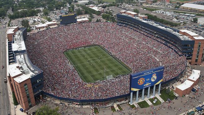 More than 100,000 people turned out to watch United play Real Madrid in Michigan.