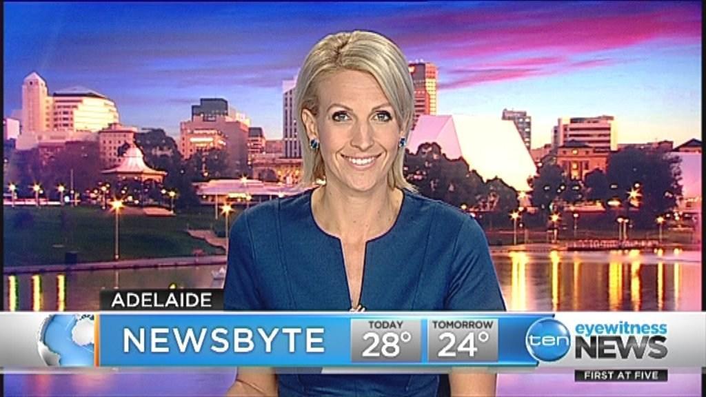 Adelaide's Lunchtime Newsbyte