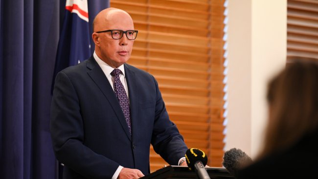 Peter Dutton on Friday blasted the Albanese government for being "obsessed" with virtue signalling. Picture: NCA NewsWire / Martin Ollman