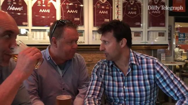 Bulldog has a beer with rugby legends Gorden Tallis & Laurie Daley