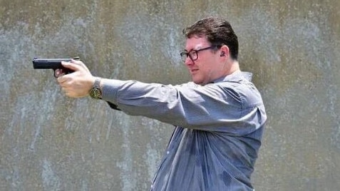 George Christensen posted this picture to Facebook, asking: ‘Do you feel lucky, greenie punks?’.