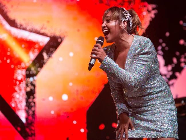 Jessica Mauboy and her band and team are off the road because of large gatherings restrictions. Picture: Supplied