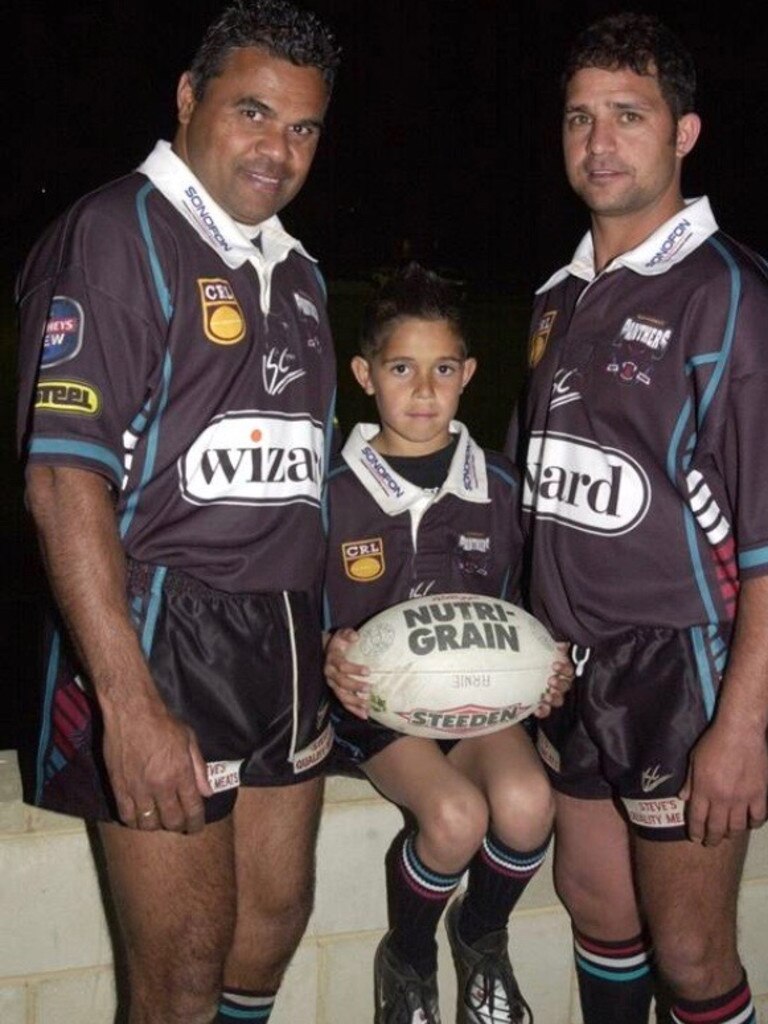 Will with dad and a friend.