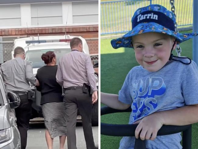 A woman has been taken into police custody in relation to the death of four year-old boy, Tarrin-Macen Kenneth OâSullivan, who was found face down in the backyard pool in near Sarina in 2021.