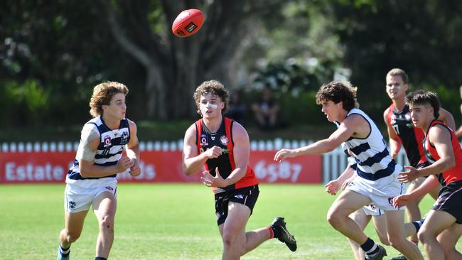 Redland-Victoria Point player Ryan King QAFL colts match between Redland-Victoria Point and Broadbeach. Saturday April 22, 2023. Picture, John Gass