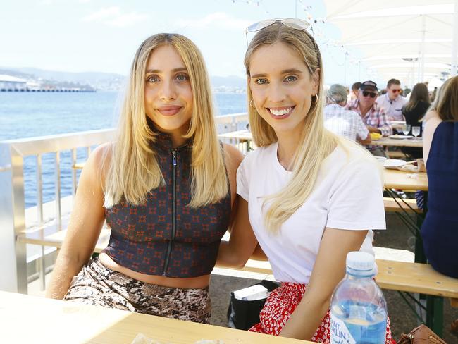 Savannah Gregg, left, and Sarah McCarthy, both of Sandy Bay.