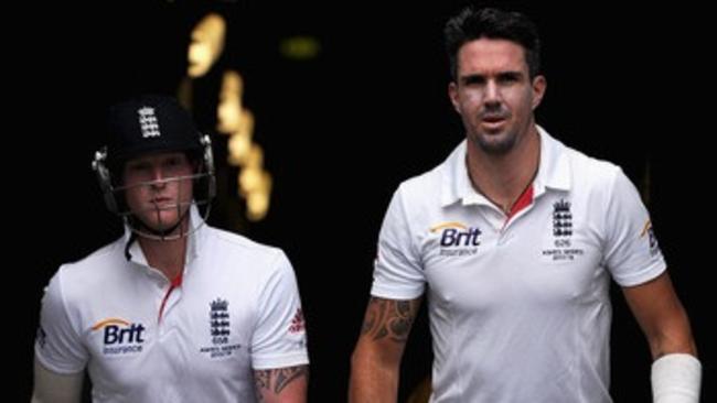 Ben Stokes with Kevin Pietersen in 2013.