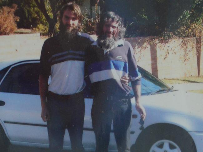 Hairy Mark and Gino Stocco during their time on the run / Picture: Supplied