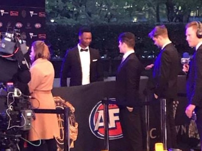 Nelly Yoa on the Brownlow red carpet