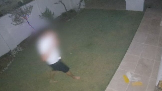 A teen was captured on CCTV in a Mermaid Waters backyard the same night Scott Freeman's home was broken into – twice.