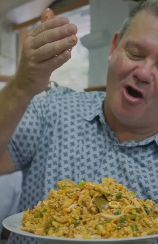 The tour is carefully curated with the help of the boys’ contacts. As you can see here, Gary is very excited over the country’s wonderful cuisine. Picture: Instagram/mattscravat