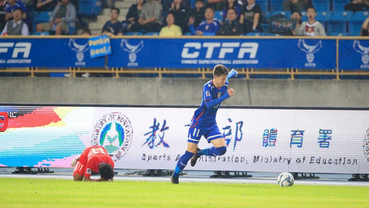 Will Donkin of the Chinese Taipei football team. Image courtesy of Chinese Taipei National Football Association.