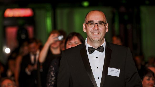 Professor Michael Breadmore heading up on stage at the Australian Museum Eureka Prizes 2019. Picture: Salty Dingo.