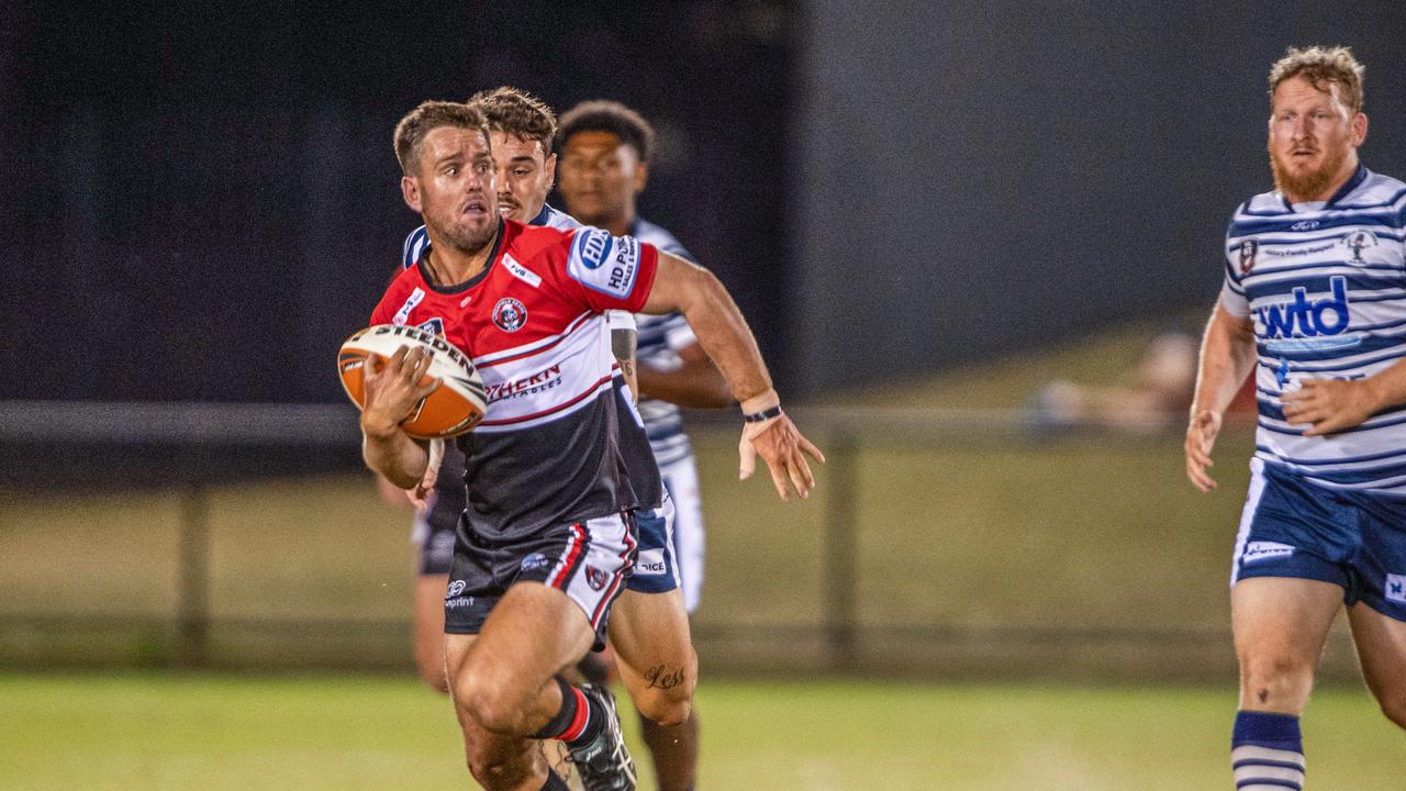 Mathew Woolmington of the Litchfield Bears against the Darwin Brothers in the 2023 NRL NT prelim final. Picture: Pema Tamang Pakhrin