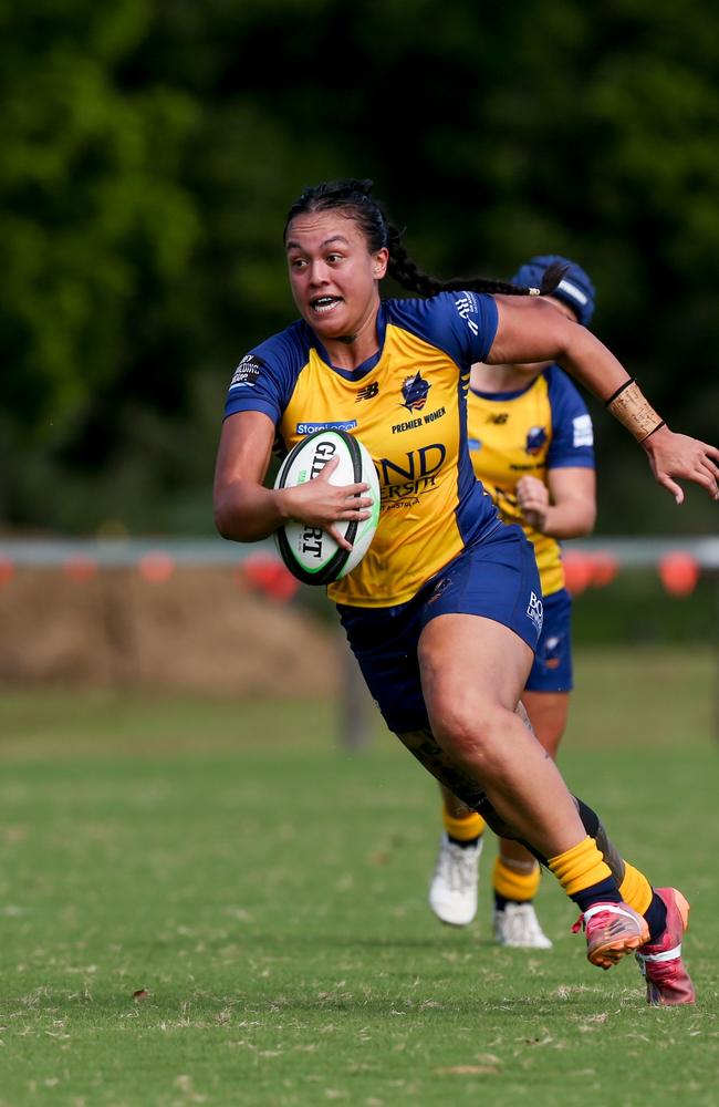 Premier Women rugby action between Norths and Bond University at Norths. Picture: Stephen Archer