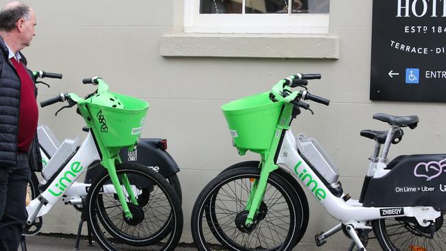With Lime initially signing on and HelloRide eventually coming to the table, Ario bikes around the area are set to be impounded. Picture: Newswire /Gaye Gerard