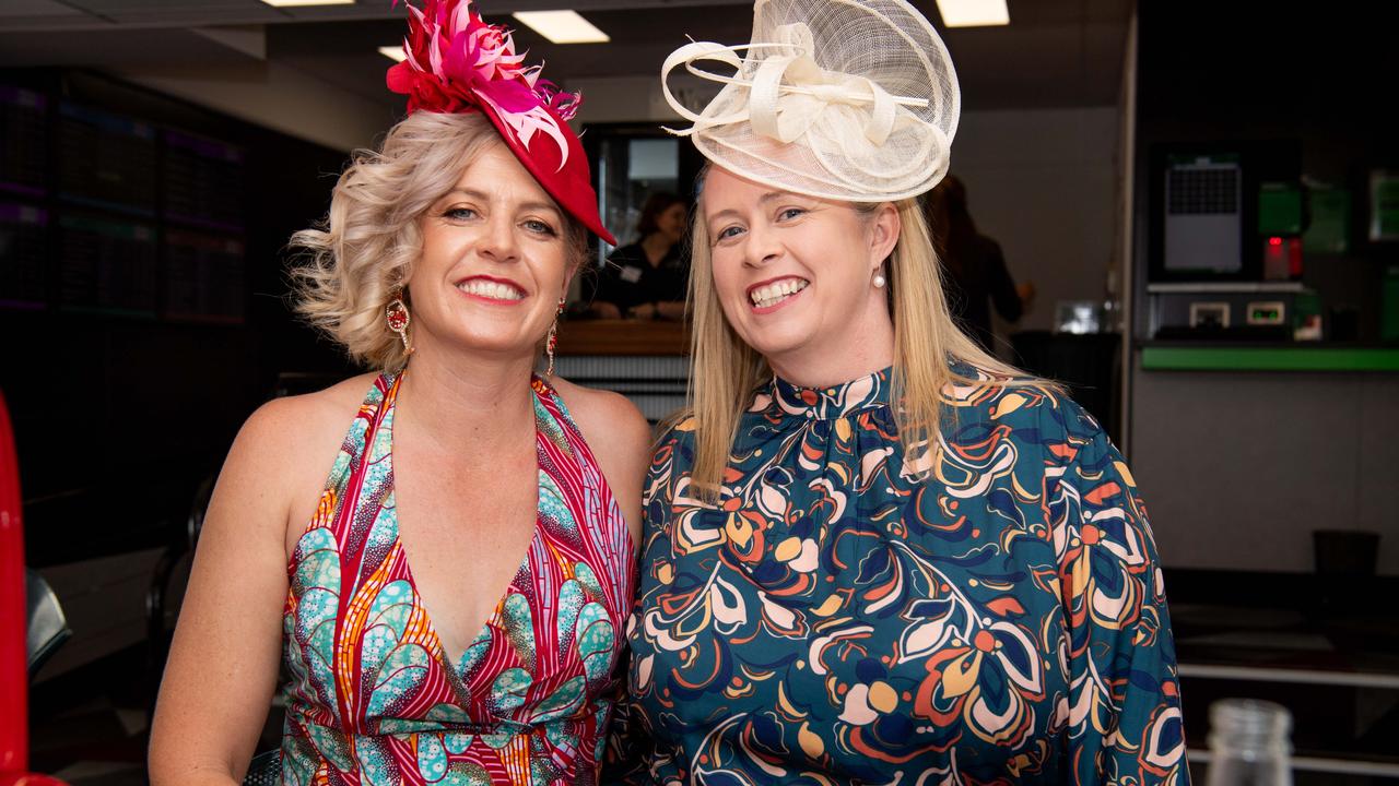 Lisa Dewsbury and Caoimhe Kalinowsky at the 2024 Darwin Cup. Picture: Pema Tamang Pakhrin