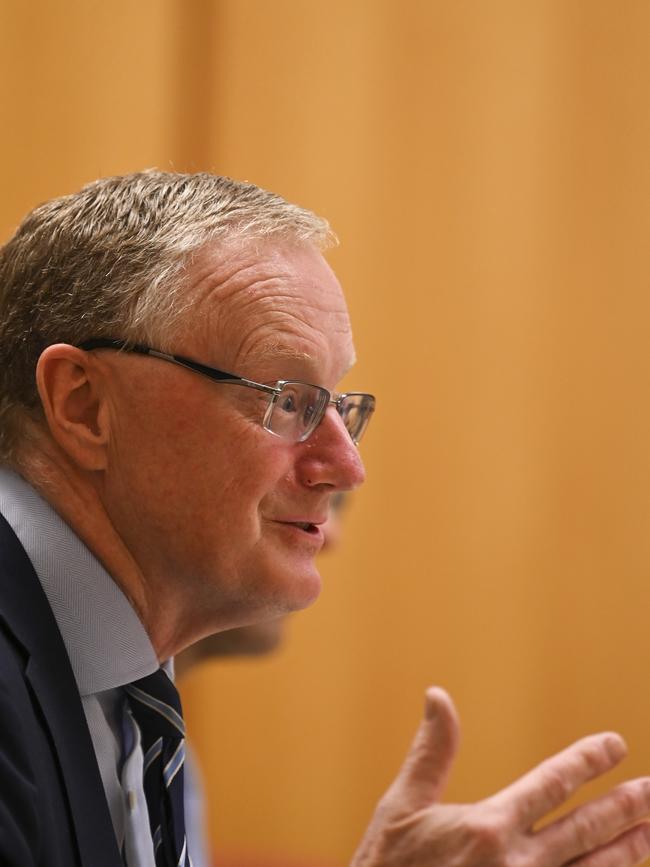 RBA Governor Philip Lowe says a failure to lift productivity will keep interest rates higher for longer. Picture: NCA NewsWire/Martin Ollman