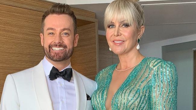 Grant and Chezzi Denyer, Logies 2019.Picture: @2dayfmbreakfast/InstagramSource: https://www.instagram.com/p/BzUnNSqB7AY/