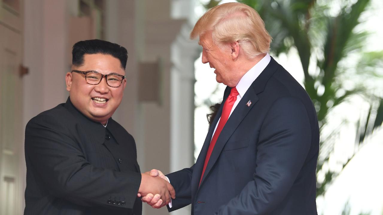 Earlier, there was speculation over whether Donald Trump would smile, as he usually does when he greets world leaders, or greet Kim Jong-un in a more reserved fashion.