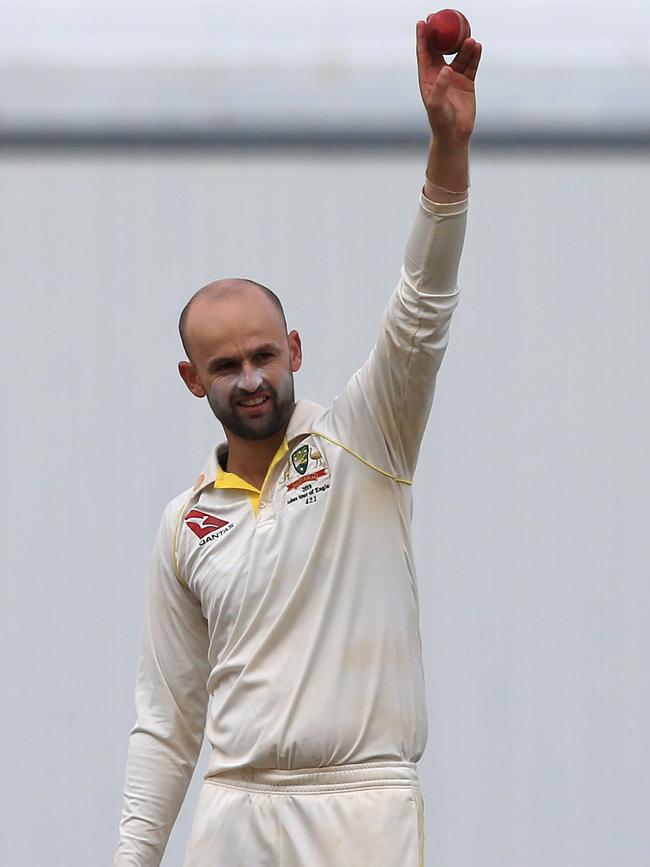 Nathan Lyon was in top form in the first Ashes Test. Picture: AFP