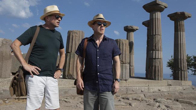 Steve Coogan, left, and Rob Brydon in The Trip to Greece. Picture: AP