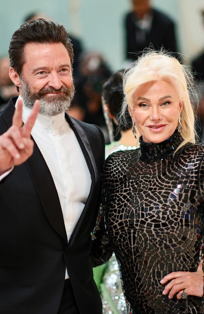 Hugh Jackman and Deborra-Lee Furness attend the 2023 Met Gala. Picture: Getty