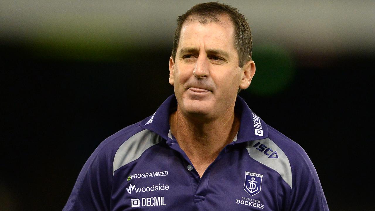 Ross Lyon coaching Fremantle.