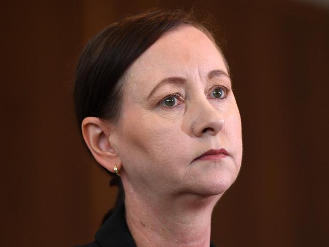 BRISBANE, AUSTRALIA - NewsWire Photos - JANUARY 7, 2021.Queensland Health Minister Yvette DÃAth speaks during a press conference to provide a COVID-19 update.  Picture: NCA NewsWire / Dan Peled