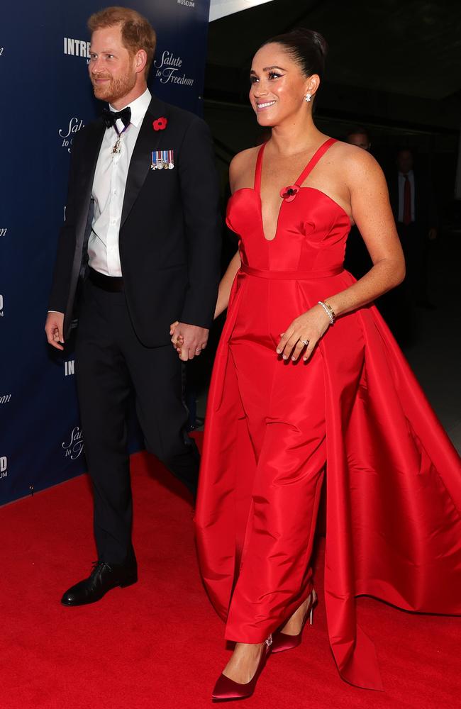 Prince Harry and Meghan Markle at the 2021 Salute To Freedom Gala in NYC earlier this month. Picture: Dia Dipasupil/Getty Images