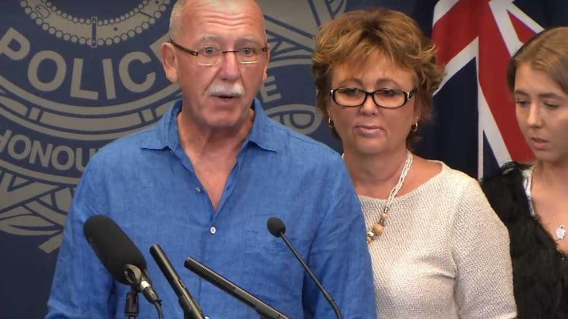 Bruce Thompson today told media in Brisbane his son was close with his family.