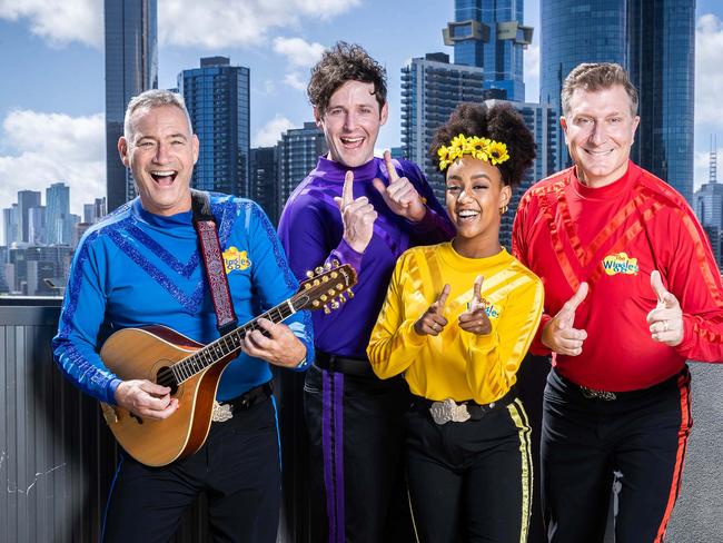 Embargo for Friday online/Sat print. NETWORK NEWS PREMIUM CONTENT: NO THE AUSTRALIAN/NO NEWS.COM/NO SKY NEWSThe wiggles have gone rock-n-roll  with the release of a new double record. Picture: Jake Nowakowski