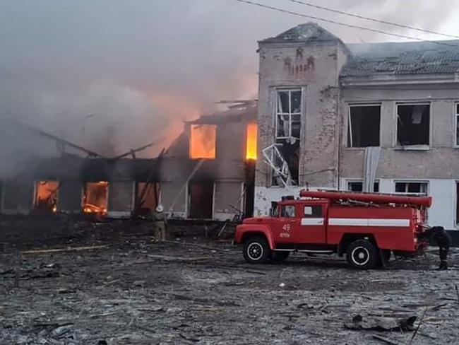 The school and cultural centre where 21 people are thought to have died.