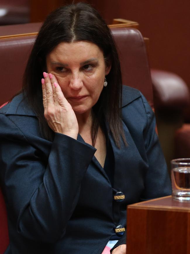 Jacqui Lambie resigns from the Senate. Picture: Gary Ramage.