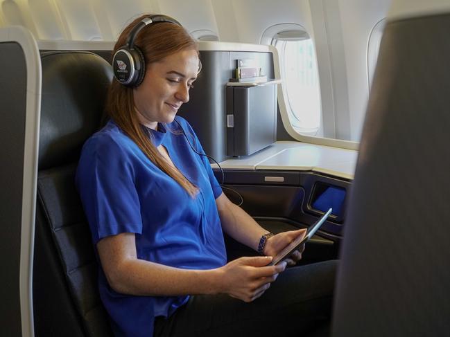 Virgin Australia says its passengers want in-flight Wi-Fi on international routes for social media and streaming. Picture: Virgin Australia