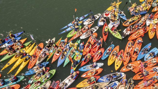 The port authority has raised concerns that its freighters won’t be able to stop, or see kayakers.