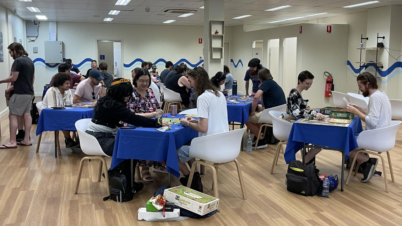 A small crowd at the grand opening of DeckADice on February 3, 2024. Photo: Zoe Devenport