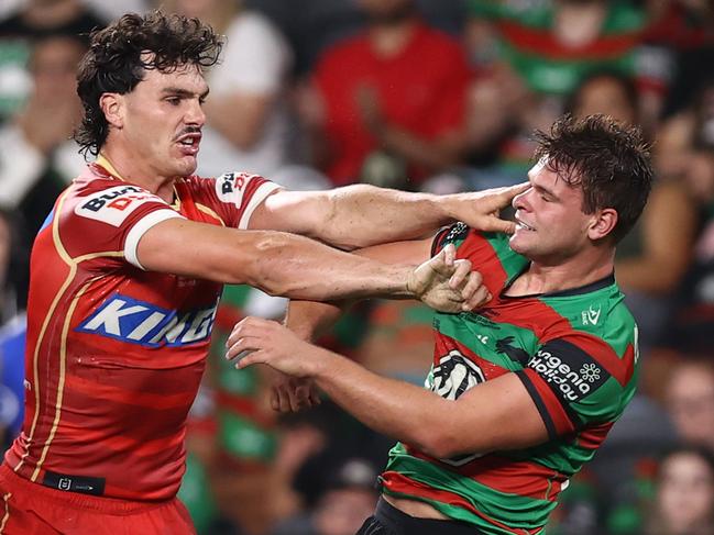 Lachlan Hubner has been charged by the NRL match review committee. Picture: Jason McCawley/Getty Images